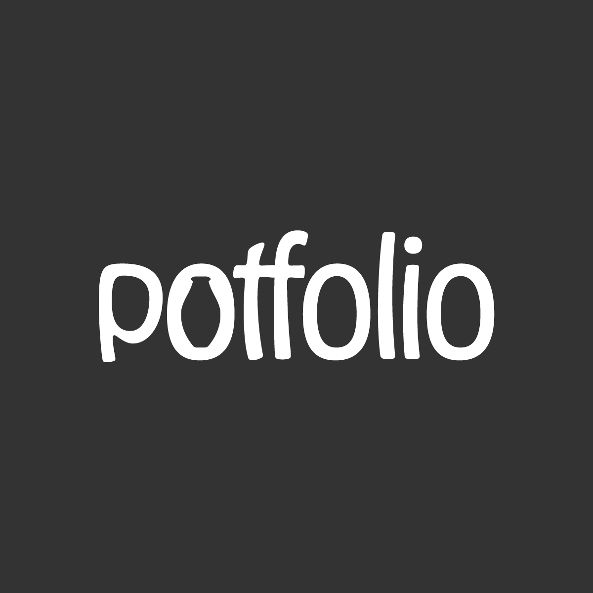 Potfolio logotipo bianco